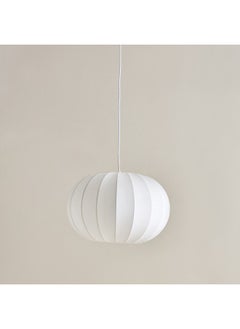 اشتري Collett E27 Metal Frame Pendant Lamp with Fabric Shade 40 x 40 x 26 cm في السعودية