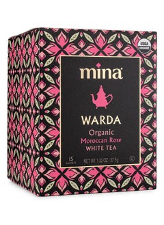 اشتري Mina Warda, Organic Moroccan Rose White Tea, 15 Biodegradable Sachets في الامارات