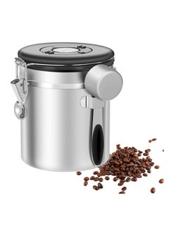 1pc Coffee Canisters, Airtight Stainless Steel Coffee Bean Storage  Container With Scoop And Date Tracker & CO2 Release Valve, Beans, Tea,  Sugar Storag