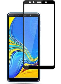 اشتري Samsung Galaxy A7 2018 (A750) 6.0 Inch 3D Curved Glass Coverage Full Glue Tempered Glass Screen Protector 5D Glass Shield Black في مصر
