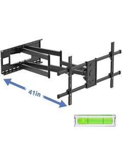 Buy Long Arm TV Wall Mount with 41.1 inch Extension, 6 Steel Arm Full Motion Wall Mount TV Bracket Fits Most 43-90 inch Flat&Curved LED LCD Screen, Max VESA 800x400mm, Hold up to 176lbs in UAE
