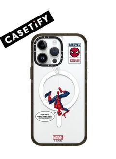 Buy Apple iPhone 15 Pro Max Case,Inverted Spider-Man Magnetic Adsorption Phone Case - Semi transparent in UAE