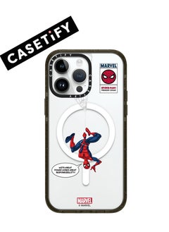 Buy Apple iPhone 15 Pro Max Case,Inverted Spider-Man Magnetic Adsorption Phone Case - Semi transparent in UAE