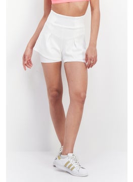 اشتري Women Sportswear Fit Pull On Training Short, White في الامارات