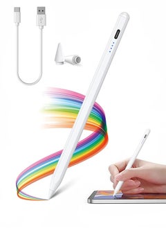 Buy Universal Active Stylus Pen Compatible with Huawei/Honor/Samsung/Lenovo/Xiaomi and Other Android Smartphone and Tablet Devices Tablet Pen, White (Not for iPad/iPhone) in Saudi Arabia