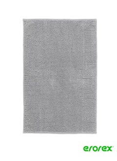 Buy Bath mat grey mélange 50x80 cm in Saudi Arabia