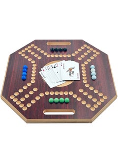 Buy Royal Jackaroo Board And Card Games Set With 16 Marble Stones Durable Sturdy in Saudi Arabia