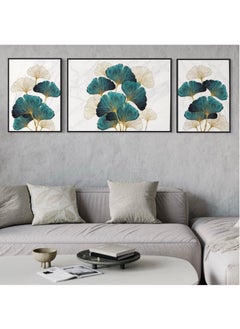 Buy Green Leaves Canvas Framed Wall Art in UAE