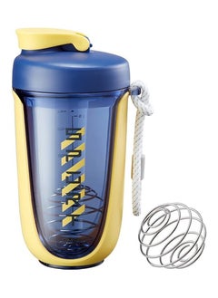 Buy Protein Shaker Bottle 20 oz Protein Shaker Cup Shaker Bottle for Protein Mixes Leakproof Shaker BPA Free Protein Shaker with Blender Ball for Gym Fitness (Yellow) in Saudi Arabia