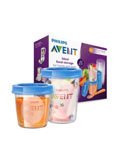 Buy Philips SCF721/20 Avent Baby Food Storage Cups 180/240 ml - Pack of 20 in Saudi Arabia