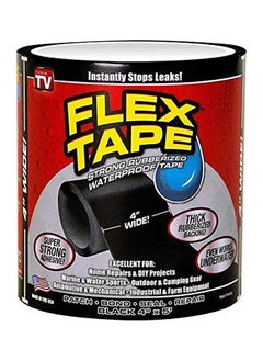 Buy Flex Tape Black 4 X 5' Patch Large Holes Cracks Gaps And Tears in Egypt