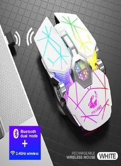 Buy X13 Wireless Gaming Mouse Dual Mode 2.4G+ Bluetooth USB Rechargeable Gamer in UAE