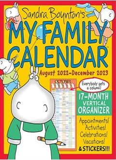 اشتري Sandra Boyntons My Family Calendar 17Month 20222023 Family Wall Calendar في الامارات