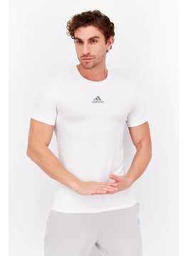 اشتري Men Sportswear Fit Short Sleeves Training T-Shirt, White في السعودية