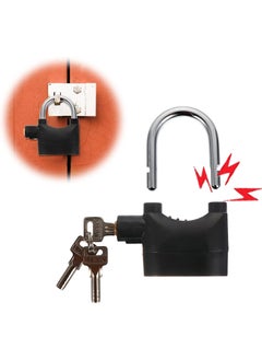 Buy Alarm Lock Anti Theft Locks Loud Alarm Lock Universal Security Alarm Lock System Anti-Theft Weatherproof for Door Motor Bicycle Padlock with 3 Keys in Saudi Arabia