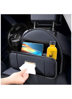 Buy Car Rear Backseat Extra Multifunctional Drink Cup Holder Organizers, with Car Tissue Holder and Storage Box Hook, Multi-functional Storage Car Organizer Back Seat, Great for Kids and Travel in UAE