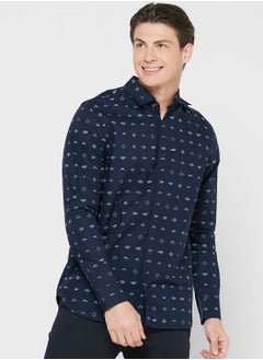 Buy Paper Boat Print Regular Fit Shirt in UAE