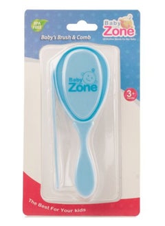 Buy Comb And Hair Brush For Children Blue in Saudi Arabia