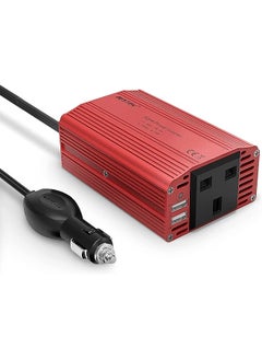 اشتري 300W Power Inverter DC 12V to AC 230V 240V Transformer Car Charger Lighter Adapter with 3 Pin Plug and Dual USB Ports في الامارات