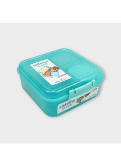 اشتري Turquoise 1.25 L Bento Cube With Yogurt Pot في مصر