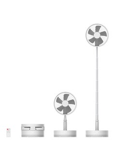 اشتري Pedestal Fan for Bedroom, Ultra Quiet Standing Fan for Home Bedroom, Oscillating Floor Fans with 4 Speeds, Portable Stand Fan Desk Fan 2-in-1 Air Circulator Fan في الامارات