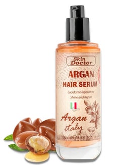 Buy Argan Oil Hair Serum - Hair Care for Dry Damaged Hair - All Type Hair - Smoothing Serum for Hair - Shine And Repair - Renewing Argan Oil Hair Treatment (100ml) in UAE