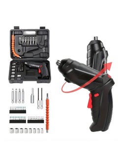 Buy 48pcs Cordless Electric Screwdriver Kit, Household Small Electric Drill Driver, Rechargeable Multifunctional Set in Saudi Arabia