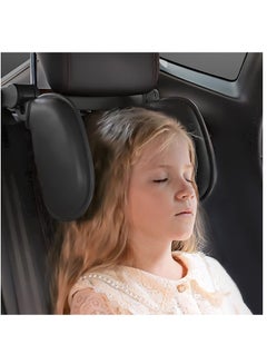 Buy Car Headrest Pillow, 180° Adjustable Car Seat Accessories Neck Head Support with Comfortable Cotton, Sleeping Headrest Pillow for Kids Adults Elders Retractable Travel Headrest Cushion in UAE