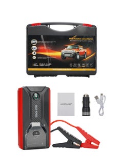 Buy Car Jump Starter 28000mah Water-Resistant Jump Starter Battery Pack, Battery Jumper Starter Portable 200W,12V/1A, LED Light with a Tool Box in Saudi Arabia