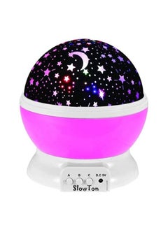 اشتري Star Night Light Projector For Kids, Starry Lighting Lamp Rotating Bedside Rest Light Baby Sleep Soothers Colorful LED Moon Star For Baby Nursery Bedroom Room في الامارات