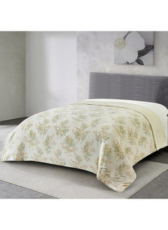 Buy Braxton Yule Printed Flannel Sherpa Twin Blanket 200 x 150 cm in UAE