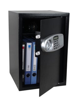 اشتري Electronic Digital Battery Operated Safe Deposit Box With Digital Pin Keypad And Manual Override Keys Black 52X35X36Cm في الامارات