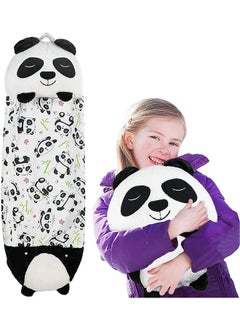 Buy Kids Sleeping Bag With Pillow, Soft And Warm Large Childrens Sleeping Bag For Girls And Boys Camping, 2 In 1 Foldable Portable Fun Animal Play Pillow Napper Sleeping Bags For Kids Gift in UAE