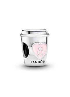 اشتري Pandora Jewelry Take a Break Fun Original Coffee Cup Charm in Sterling Silver في الامارات