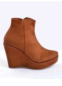 Buy Suede wedge heel boots in Egypt