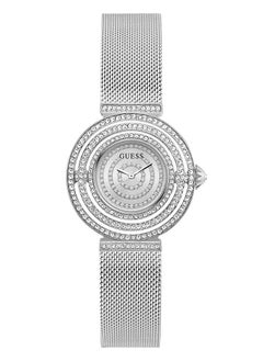 Buy Guess Women's Mesh Analog Silver Tone Case Quartz Watch - GW0550L1 in UAE