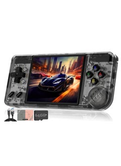 اشتري RG28XX Handheld Game Console 2.83 inch 640*480 IPS Screen Linux System 3100mAh Video Retro Player Support HDMI Output TV 2.4G Wireless/Wired Controller Supports Music Video Player (Grey) في السعودية