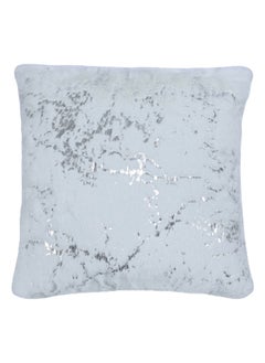 اشتري Rabbitfur Cushion Cover, Ivory & Silver – 40x40 cm في الامارات