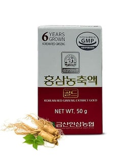 Buy Korean Red Ginseng Extract Gold 50g Standard GMP Excellent 6Years Old Healthy Functional Food For Men And Women in UAE