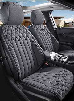 اشتري Auto Breathable Universal Four Seasons Front Car Seat Covers Luxury Include Front Car Seat Protector and Rear Car Seat Cushion Compatible with 95% Vehicle Fit for Cars Truck SUV or Vans Grey في السعودية