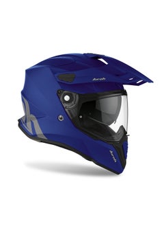 Buy Airoh Helmet COMMANDER COLOR BLUE MATT Size-S in UAE