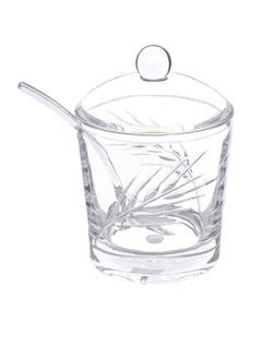 Buy Alhoora Clear Acrylic Sugar Bowl With Spoon in UAE