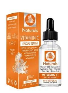 Buy NATURALS Vitamin C Hyaluronic Acid Facial Serum Clear 30ml in UAE
