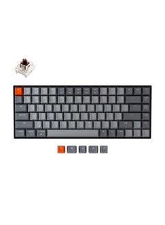 Buy Mechanical Keyboard with RGB , Brown Switch and Aluminum Frame Compatible With Mac OS / Pc Keyboard - Multicolor in UAE