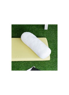 اشتري Maverick Bolster Filled Cushion 15x45cm - White في الامارات