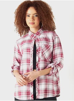 Buy Checked Pocket Detail Shirt in Saudi Arabia