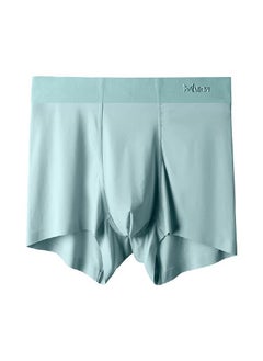 Buy 1Pcs  Seamless Boxer Men Underwear Ice Silk Graphene Antibacterial Boxershorts Underpants Panties Underware Trunks in UAE