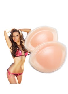 اشتري Silicone Pads, Reusable and Waterproof Gel Enhancer Push Up Bra Inserts Bra Padding Bust Enhancer/Suitable for Bras/Dresses/Suspenders/Swimsuits في الامارات