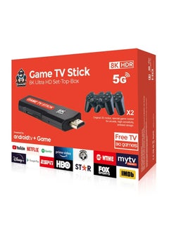 اشتري Q9 Game Stick 8K Dual System Android TV Box and Game with Wireless Controller 64G TV Stick 1000+ Games في الامارات