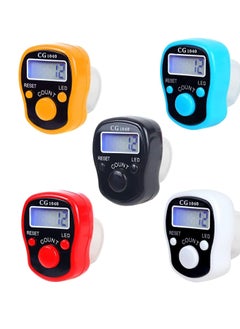 Buy EQ Finger Counter - 5 Digital LED Electronic Handheld Tally Counter Clicker with Case in UAE